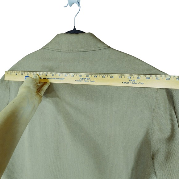 Lineage Mens XL Button Up Blazer Jacket Beige Made in‎ Turkey Preppy Lightweight - Picture 6 of 12